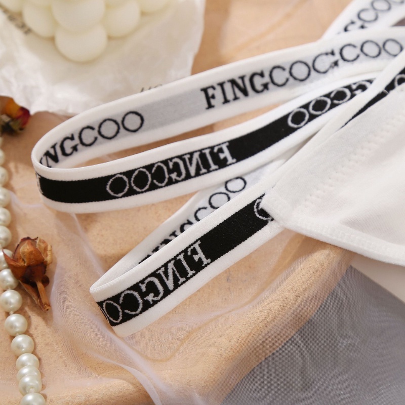 Quần Lót Cotton Tam Giác Dây Chéo Viền Ren Thoáng Khí Gợi Cảm Cho Nữ