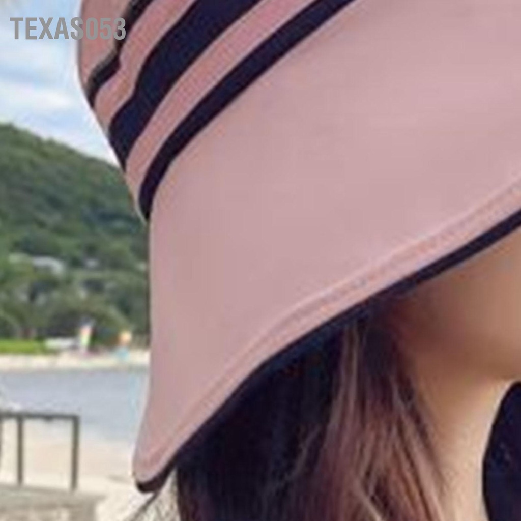 Texas053 Mũ Chống Nắng Cho Nữ Che Ngư Dân Rộng Vành UPF50+ Phong Cách Đơn Giản Du Lịch Ngoài Trời