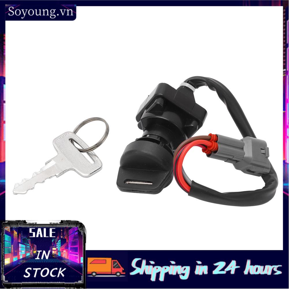 Soyoung Ignition Key Switch  Fast Response AS1674SW151LM Black Solid Construction  for ATV