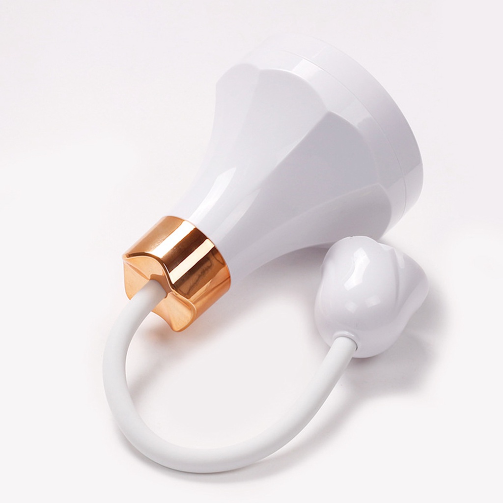 1 Bộ Đèn LED Làm Móng Bằng Nhựa Không Chói Quay 360 Độ Có Thể Sạc Lại