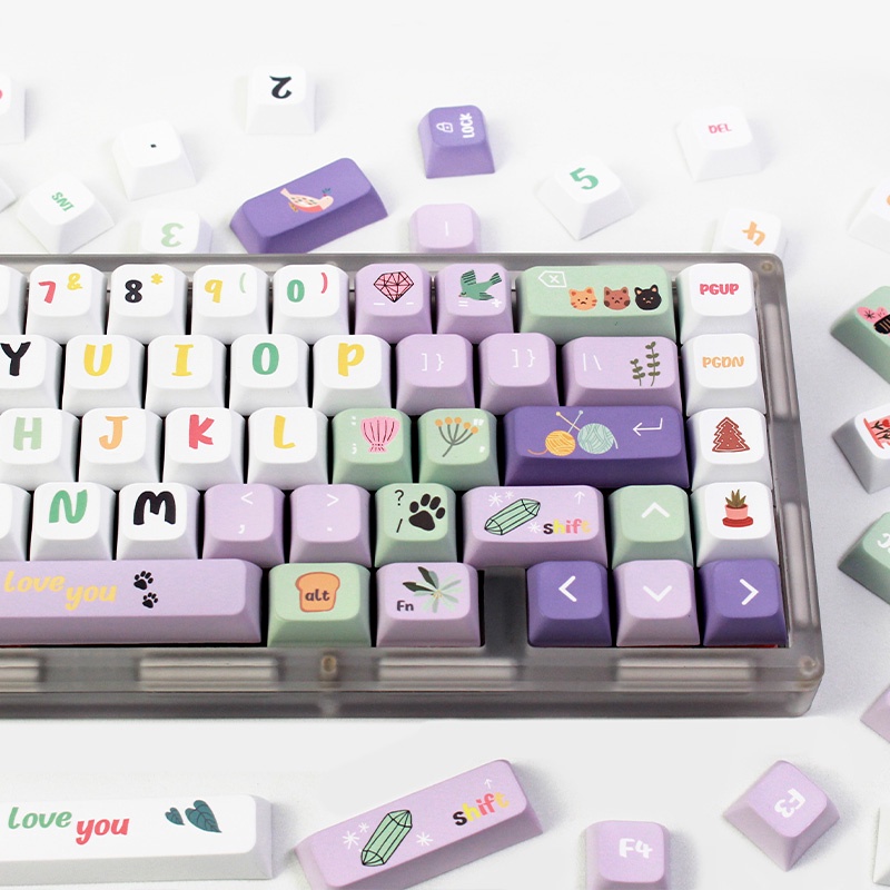 Midsummer Keycaps Colorful  Nắp Đậy Phím Nhiều Màu Sắc XDA PBT