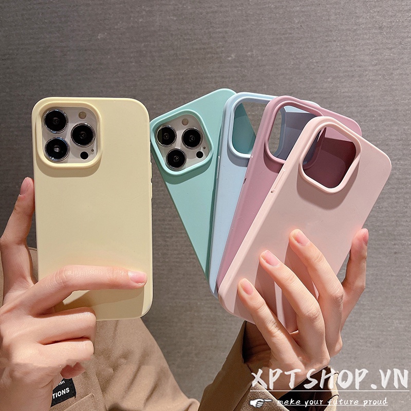 Ốp Điện Thoại Silicon Dẻo Họa Tiết Hoa Hướng Dương Màu Xanh Lá Đơn Giản Thời Trang Cho iPhone 14 13 12 11 Pro Max