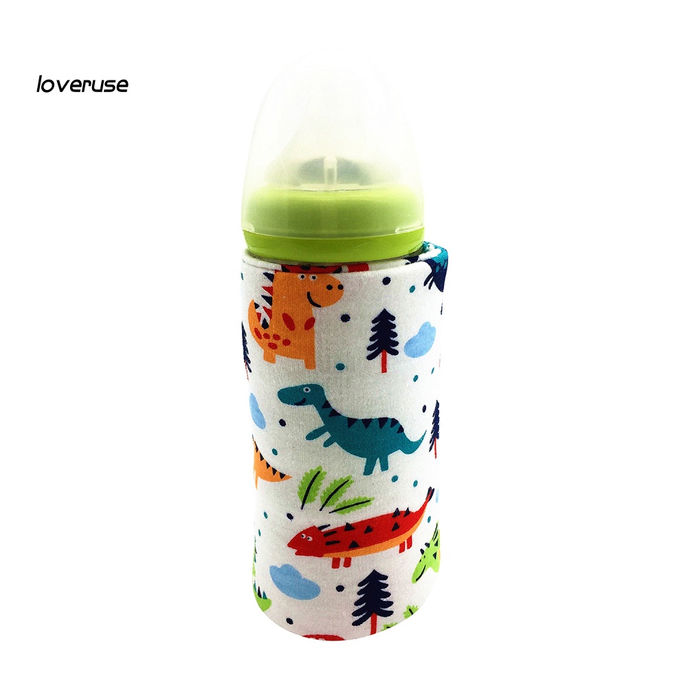 Túi Giữ Nhiệt Làm Ấm Bình Sữa Em Bé Có Vỏ Bọc USB Mang Đi Du Lịch Tiện Lợi