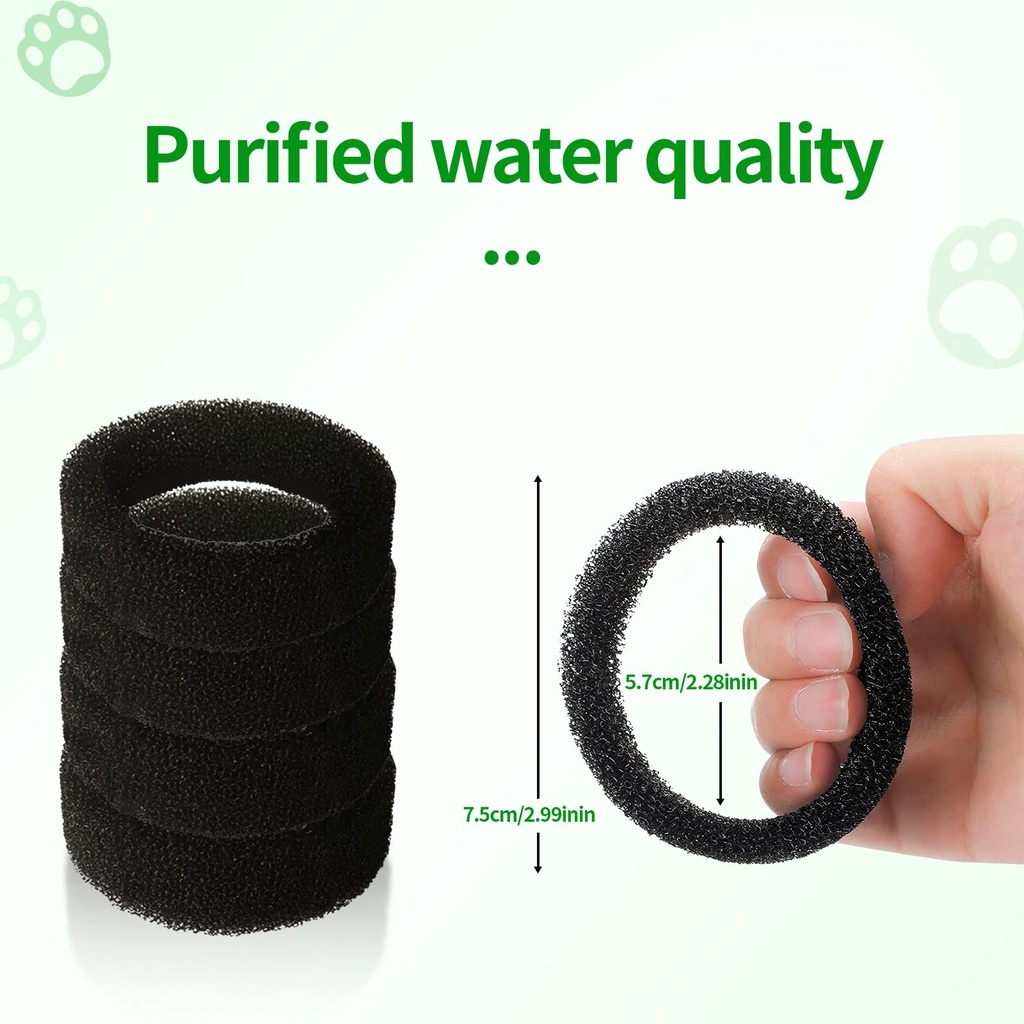 Bộ 16 Tấm Lọc Nước Thay Thế Chuyên Nghiệp Cho Máy Uống Thú Cưng