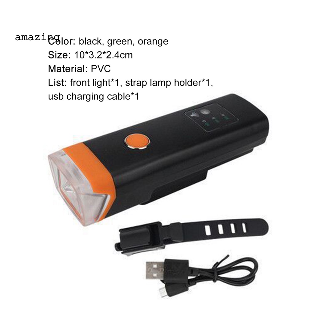 Đèn Pha Cảm Biến Cảnh Báo An Toàn Dễ Lắp Đặt Cho Xe Đạp