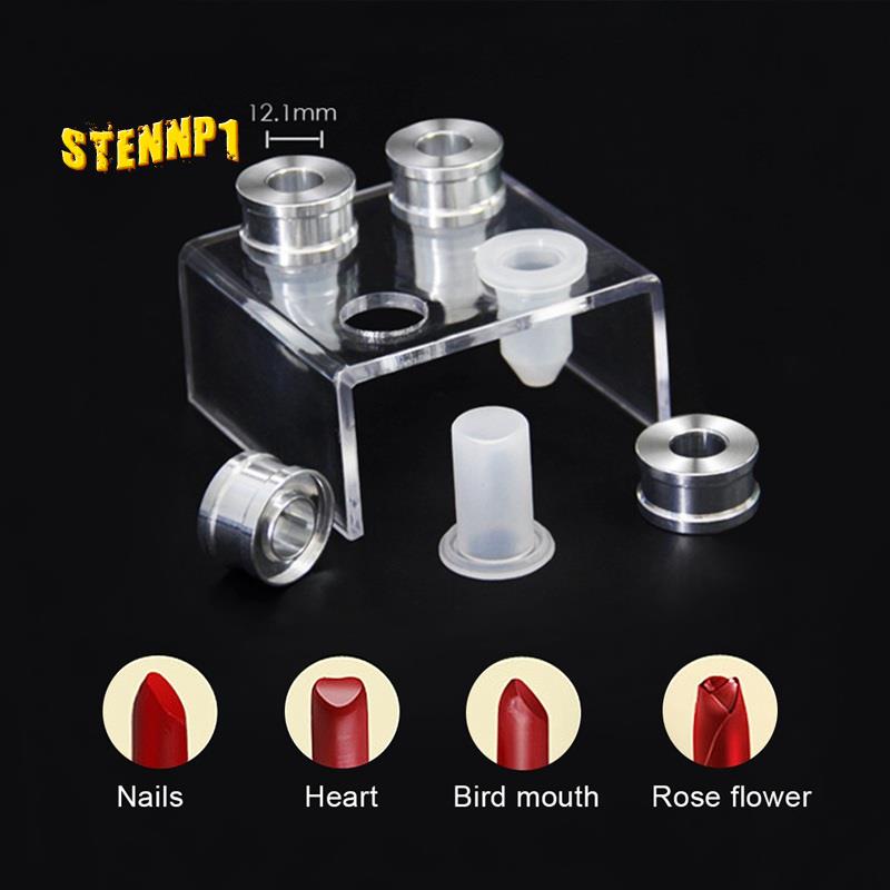 Bộ 9 Khuôn Silicone Làm Son Môi DIY 12.1mm Kiểu Dáng Đơn Giản