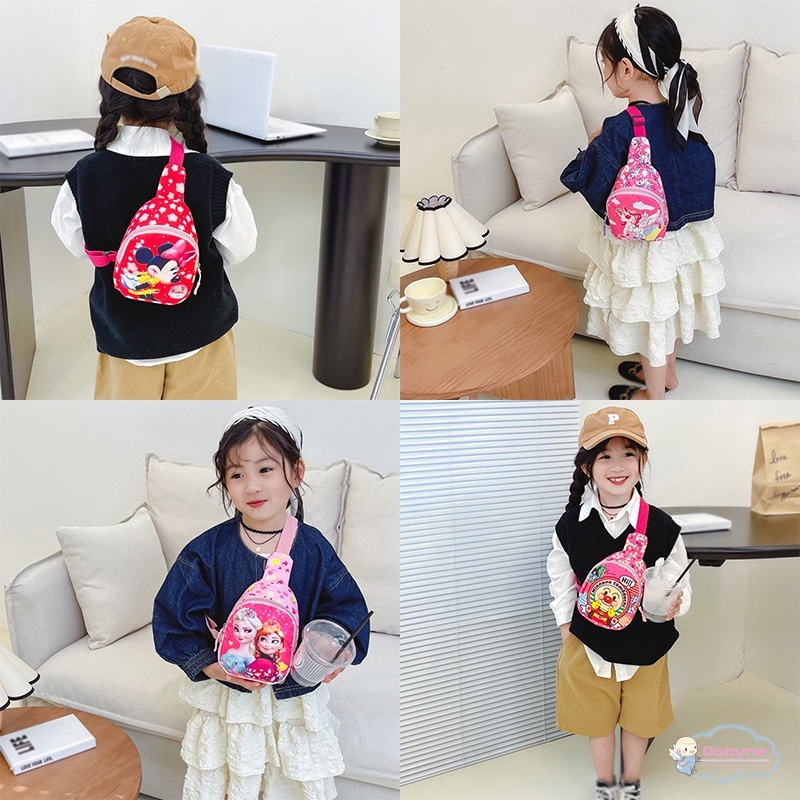 Túi Đeo Chéo Ngực Trọng Lượng Nhẹ In Họa Tiết Hoạt Hình Thời Trang Cho Bé Gái
