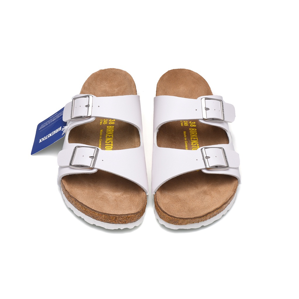 Giày sandal Birkenstock Chất Liệu Da Thoáng Khí Chống Trượt Thời Trang Cho Nam Và Nữ