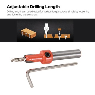 ⚡QKCF⚡ Alloy Drill Bits 3.5mm*8mm Rotary Tool Hole Countersink Woodworking Chamfering