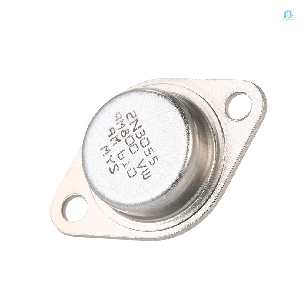 Set 5 Linh Kiện Bán Dẫn NPN TO-3 15A / 60V 2N3055 Bằng Kim Loại Chất Lượng Cao