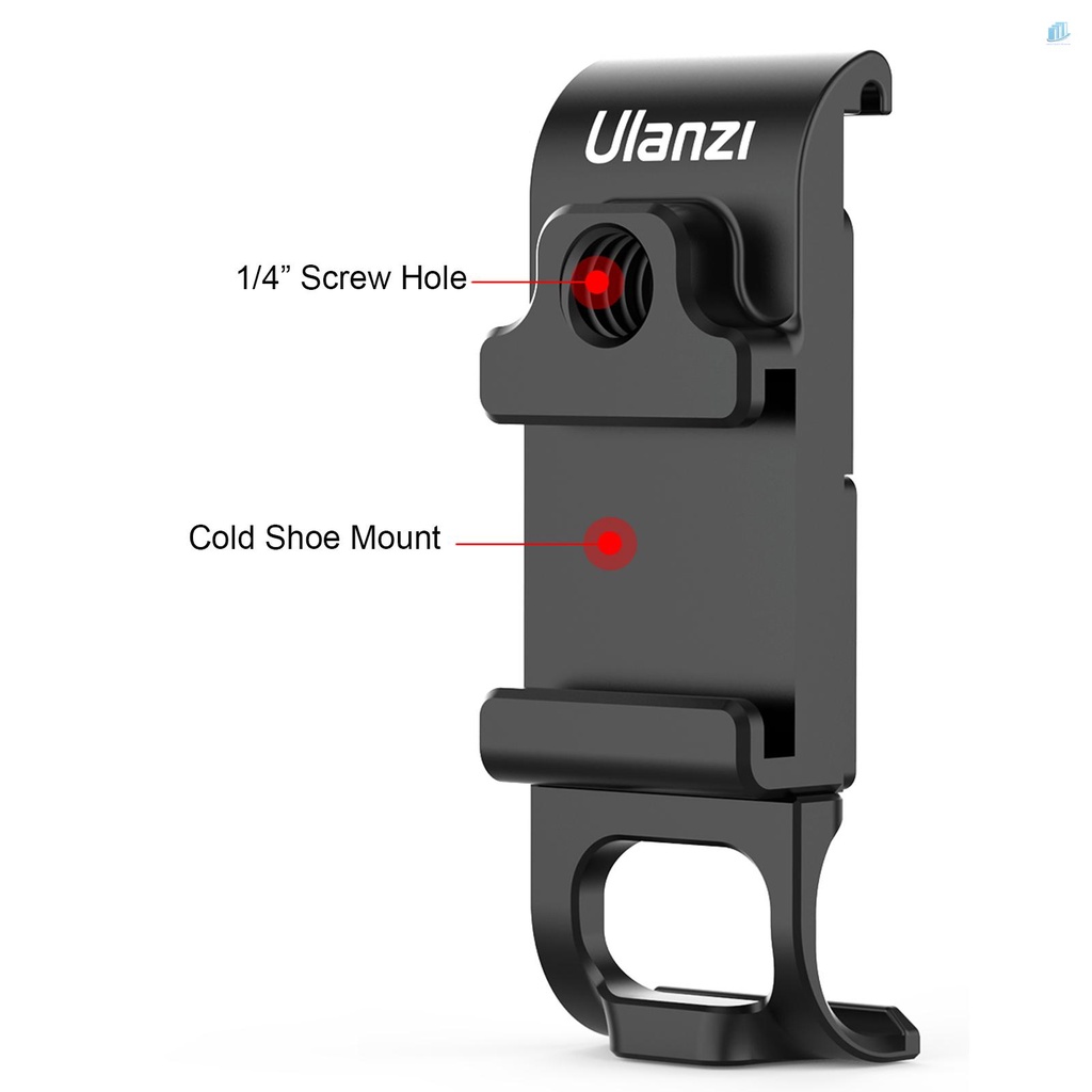 Vỏ Kim Loại Bọc Pin Máy Ảnh Hành Động Ulanzi G9-6 Đa Năng Có Lỗ Sạc Type-C Với Ốc Vít 1 / 4 Inch