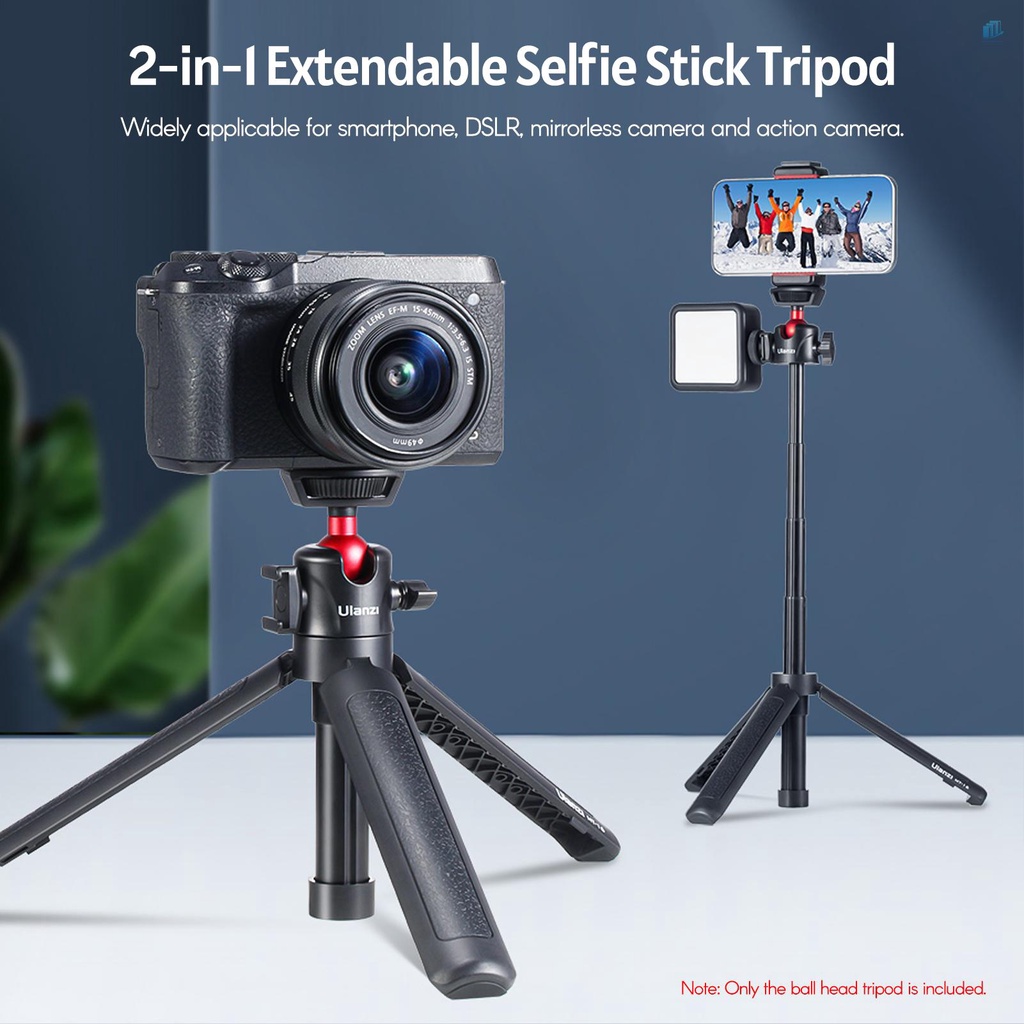 Gậy Selfie Ulanzi MT-16 Mở Rộng 4 Phần 44cm / 17.3in 2KG Payload 360 Độ° Micro L Đầu Bi Xoay Thông Dụng 1 / 4 Ốc Vít Cho Máy Ảnh / Điện Thoại
