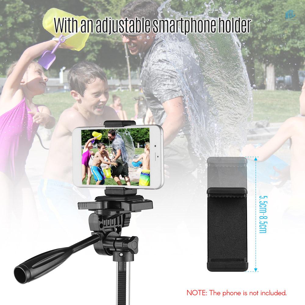 Giá Đỡ Ba Chân Bằng Hợp Kim Nhôm Trọng Lượng Nhẹ 3kg Cho smartwatchinone Andoer Chụp Ảnh Giá Đỡ Điện Thoại / Máy Ảnh DSLR Tăng Chiều Cao 135cm / 53in Kèm Túi Đựng Tiện Dụng 135cm