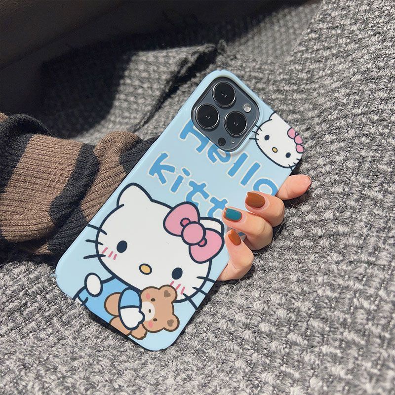Ốp Điện Thoại Cứng / Mềm In Hình Hoạt Hình Dễ Thương Cho Apple 14 13 12promax7 prox 8 T7EW