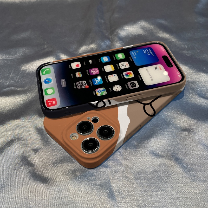 Bảo Vệ Ốp Điện Thoại Ba Màu Họa Tiết Chú Gấu Dễ Thương Cho Iphone 1112 / Wink Raise 1314x / O38Q