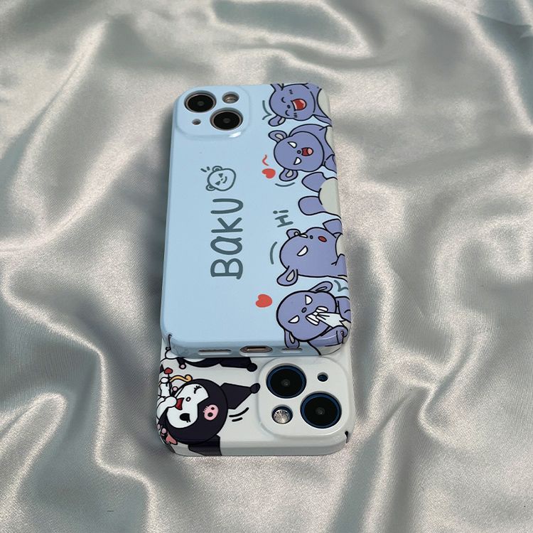 Ốp Điện Thoại Họa Tiết Hoạt Hình Vui Nhộn Dành Cho iphone13 14Pro Xs / Xs Max812117Ốp Điện Thoại Cứng In Hình Kuromi Cho Apple xr / ONZK