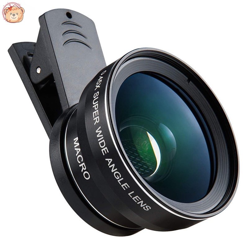 Ống Kính Góc Rộng 0.45x macro HD 12.5x Cho Điện Thoại iPhone, Samsung Và Hầu Hết Các Dòng Android LQZ