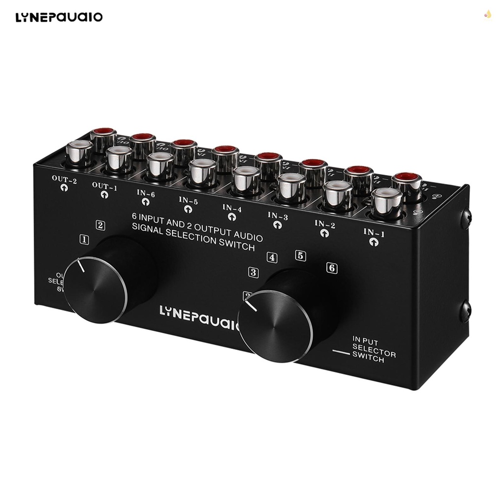 Bộ Chuyển Đổi Tín Hiệu Âm Thanh 6 Trong 2 Hai Chiều Lynepau Aio