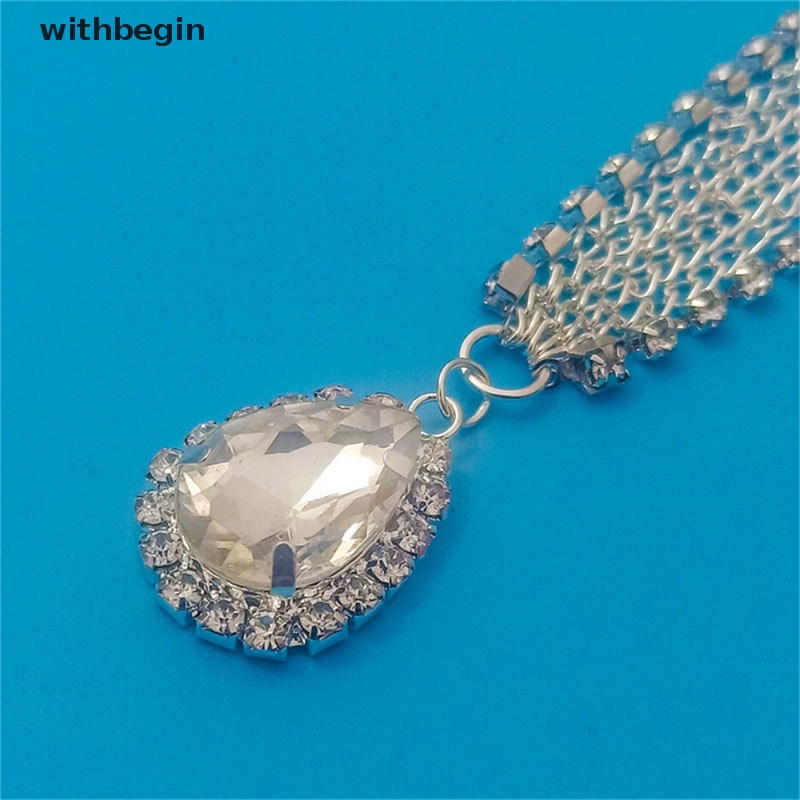 Vòng cổ Pha Lê Tua Rua Hình Giọt Nước Cài Tóc