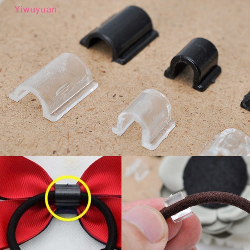 Set 100 Nơ Cao Su Co Giãn 3 Kích Cỡ Làm Phụ Kiện Trang Sức