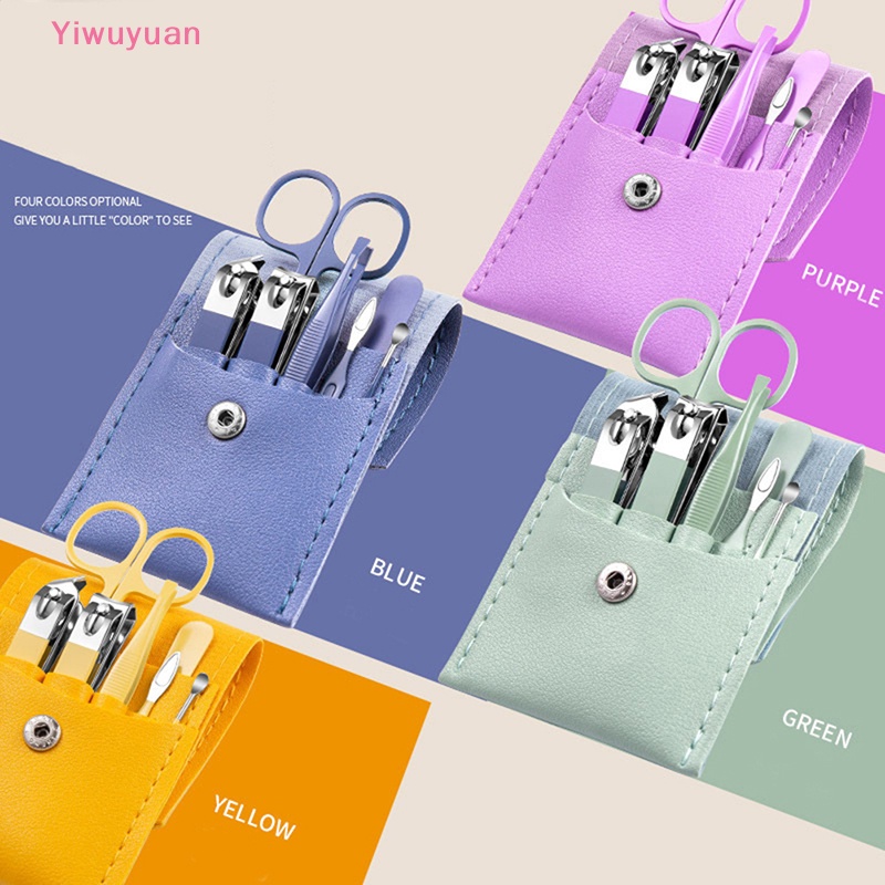 Bộ 4 / 7 Dụng Cụ Chăm Sóc Móng Tay Bằng Thép Không Gỉ Mới