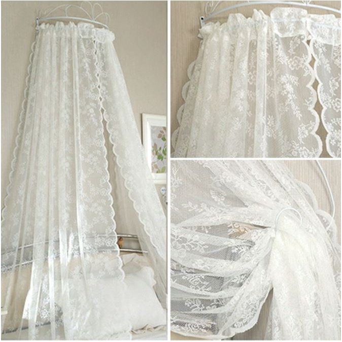 Rèm vải ren voan hoa trắng vintage nàng thơ trang trí phòng, cửa sổ, làm background, decor studio,💥Siêu rẻ💥