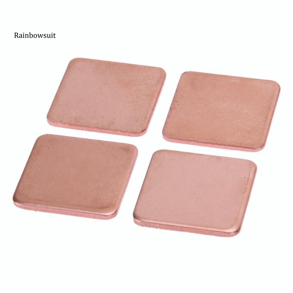 Bộ 10 Miếng Đệm Tản Nhiệt Bằng Đồng Bền Bỉ Kích Thước 15Mmx15Mm Cho Laptop