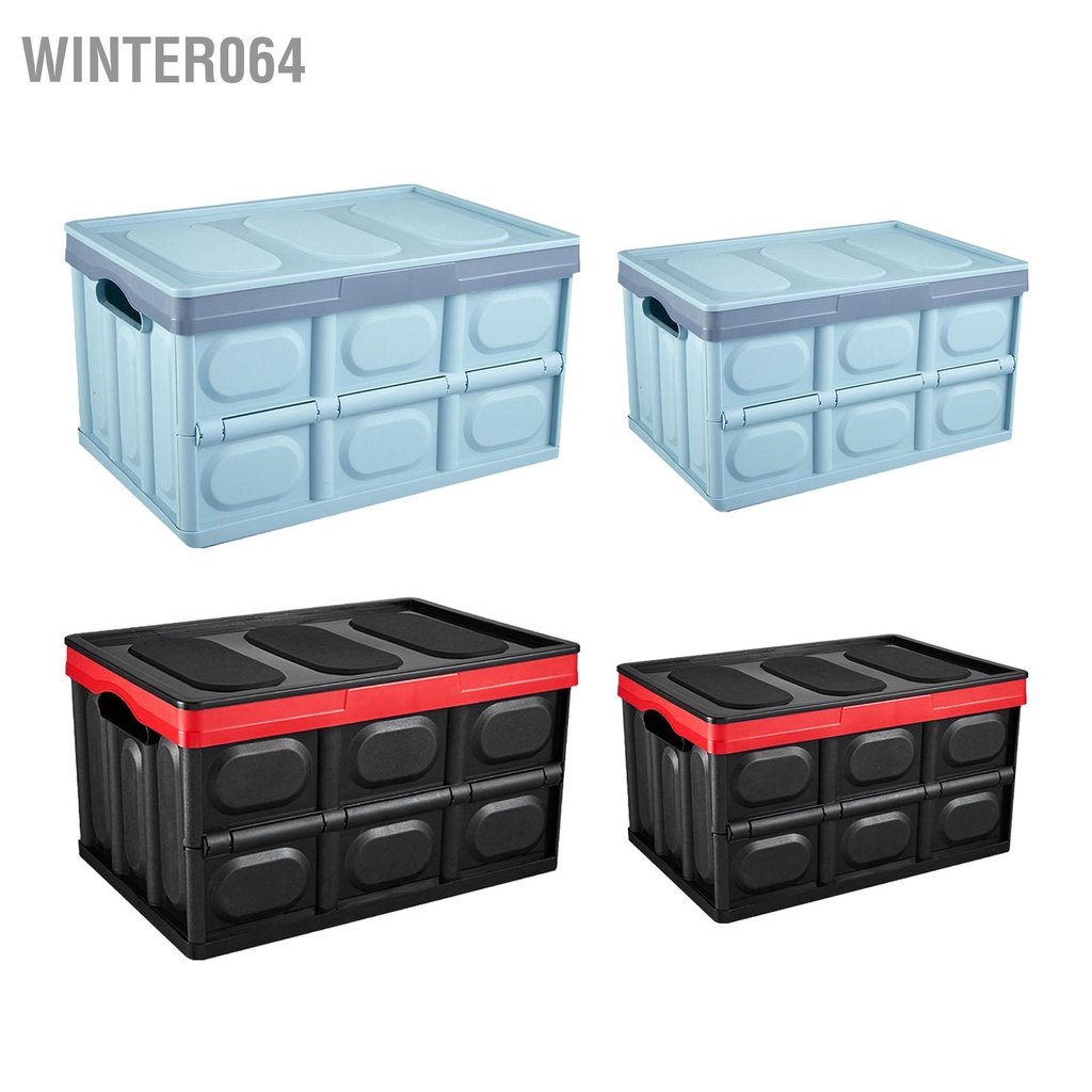 Winter064 Hộp đựng cốp xe ô tô có thể gập lại nhựa ABS dung lượng lớn cho nhà để tại