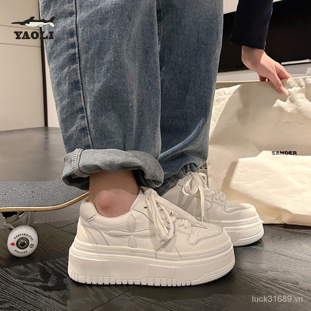 Giày Thể Thao Đế Dày Tăng Chiều Cao Thời Trang Mùa Xuân 2023 Phong Cách Mới Cho Nữ