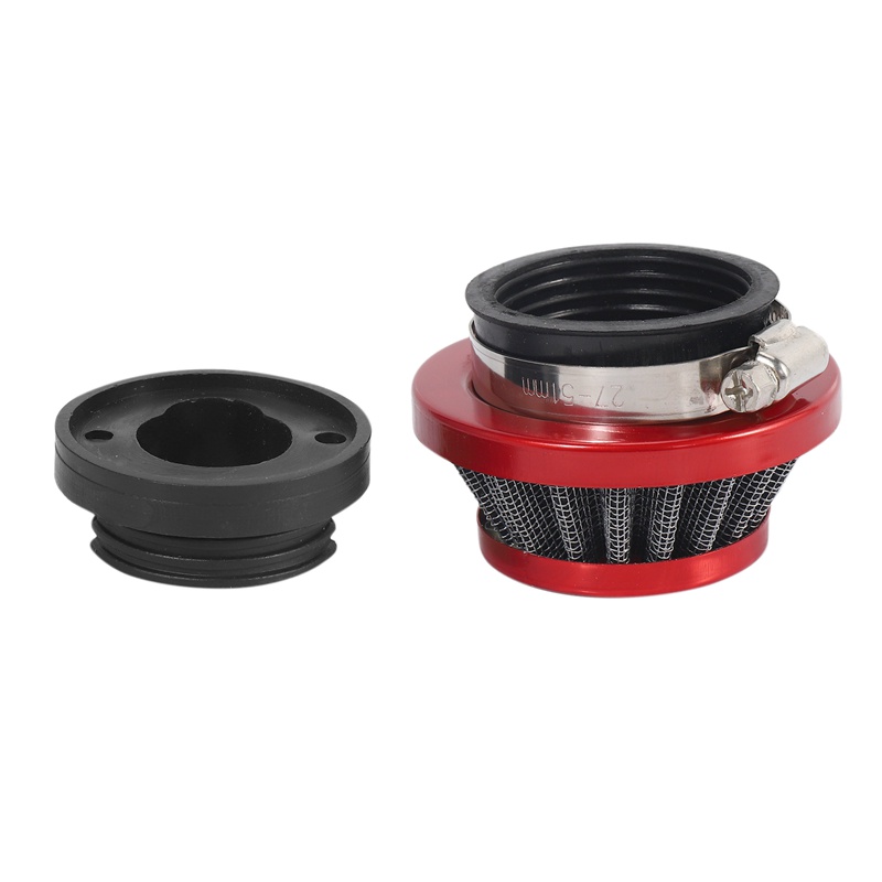 Bộ lọc không khí 44Mm cho 47Cc 49Cc 2 thì Bộ nâng cấp xe đạp siêu bỏ túi Mini Dirt Bike Atv Quad Aluminium Air Filter Set Red