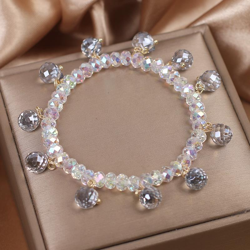 Vòng Tay Pha Lê Siêu Lấp Lánh Phong Cách Áo Úc Sang Trọng Cho Bạn Gái Haobing boutiqu