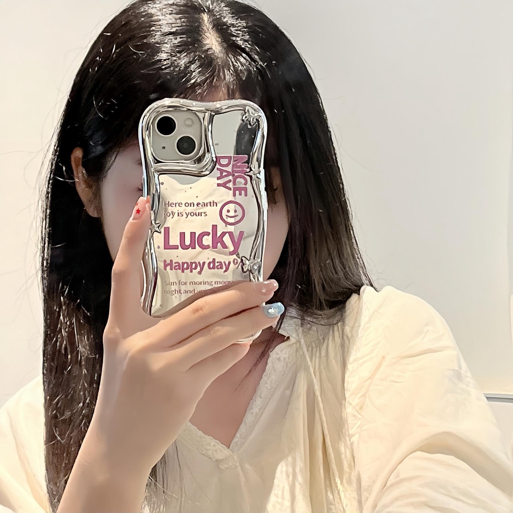 Ốp Điện Thoại tpu Mềm Tráng Gương Họa Tiết Hoạt Hình Cho Iphone 11 12 13 14 Pro Max