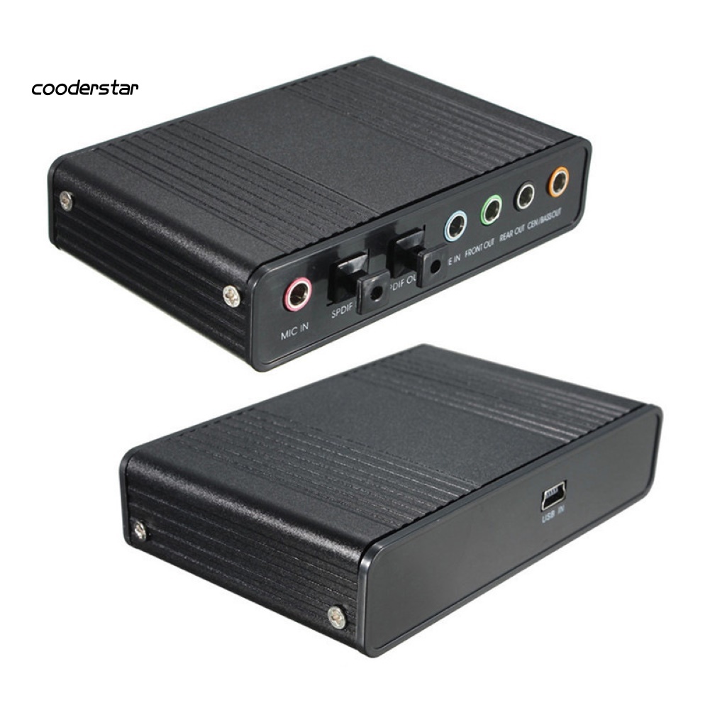 Thẻ Âm Thanh 6 Kênh USB 2.0 Quang Học 5.1 S / PDIF Cho Win7