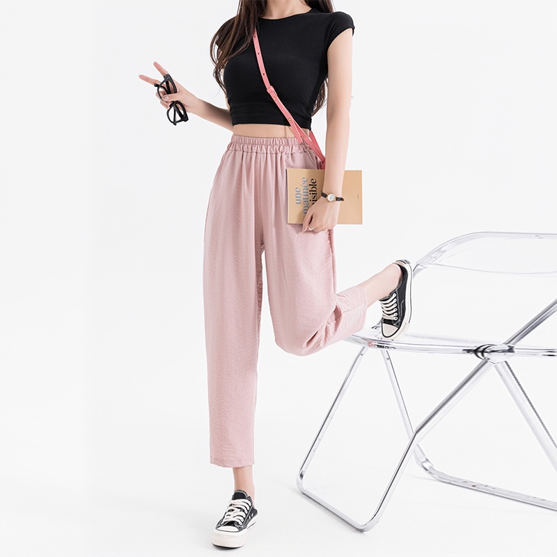 SUXI Quần Dài Ống Đứng Lưng Cao Tôn Dáng Thời Trang Hè Cho Nữ