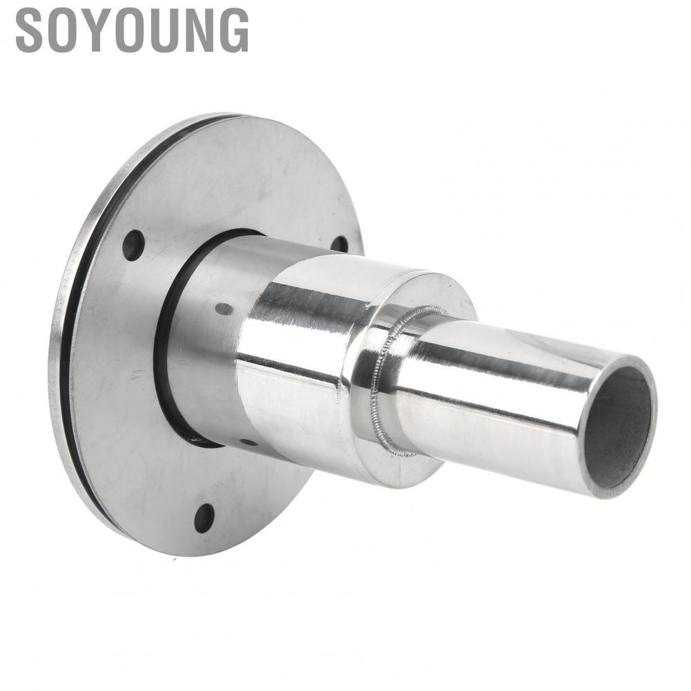 Soyoung Hull Exhaust Fittings Thru Hull Exhaust Skin Stainless Steel Durable for Car
