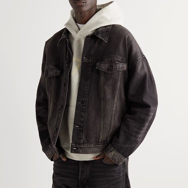 Áo Khoác Denim Dáng Rộng Kiểu Vintage Mỹ Thời Trang Cho Nam Và Nữ