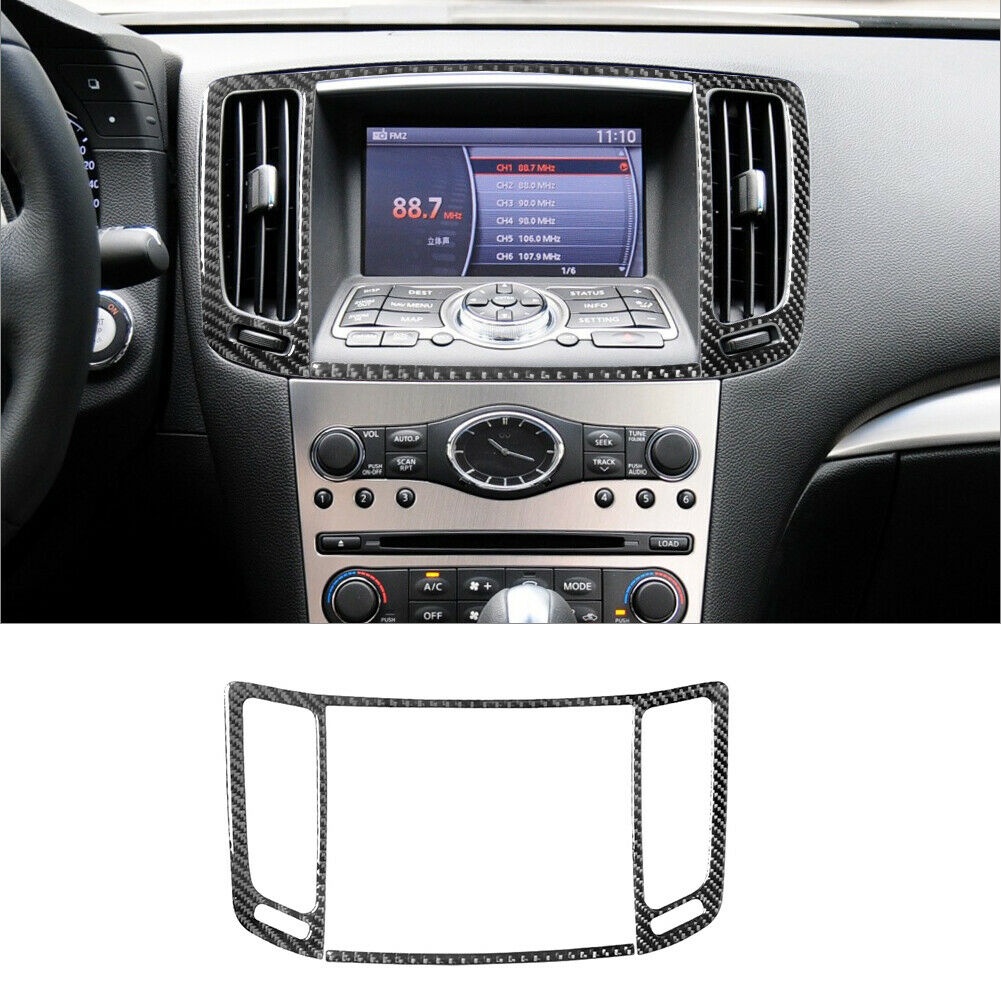 Set 2 Viền Bọc Sợi Carbon Trang Trí Lỗ Thông Gió Xe Hơi Infiniti G37 Sedan 2010-2013