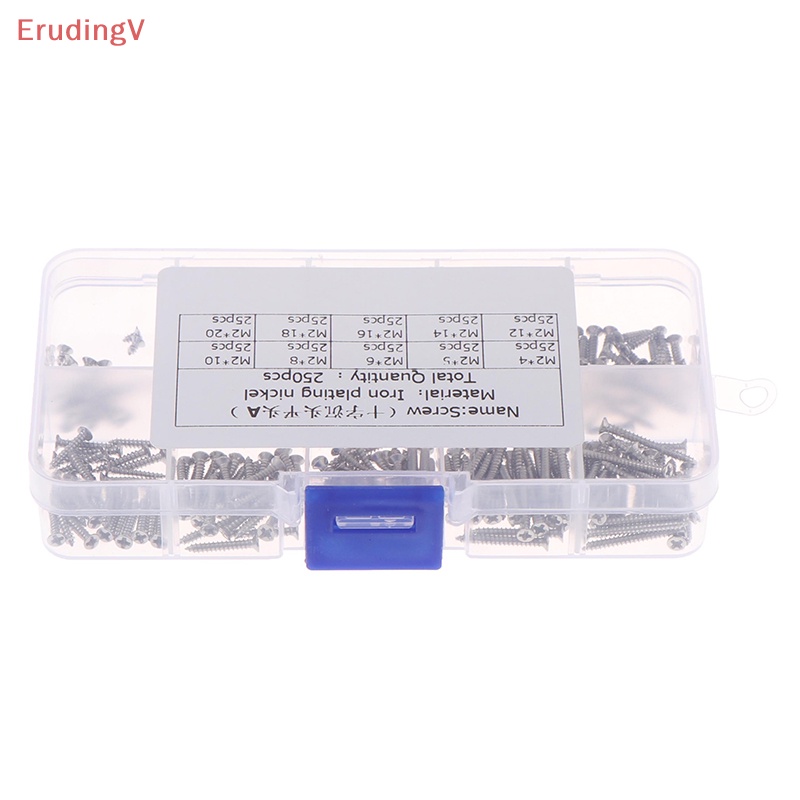 Bộ 250 Đinh Vít M2 Tự Cắt Chuyên Dụng Cho Chế Biến Gỗ