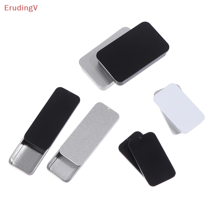 [ErudingV] Set 2 Hộp Đựng Kem Dưỡng Bằng Kim Loại Trơn Dạng Đẩy Nhỏ [Mới]