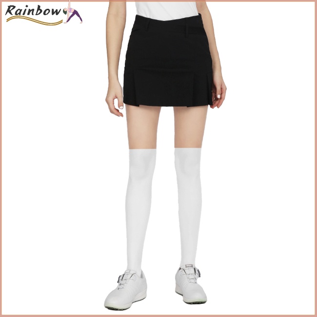 [COD] Vớ Thể Thao Bằng Lụa Lạnh Thoáng Khí Chống Nắng Màu Sắc Tương Phản Chơi Golf Pgm Cho Nữ