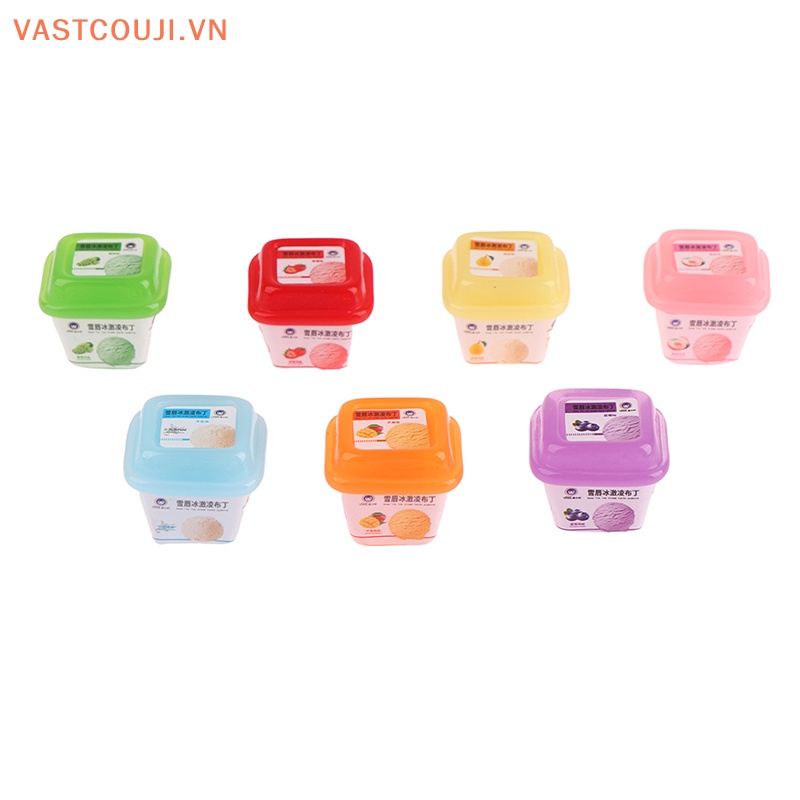 Set 5 Mô Hình Kem VASTJI Dùng Để Trang Trí Nhà Búp Bê