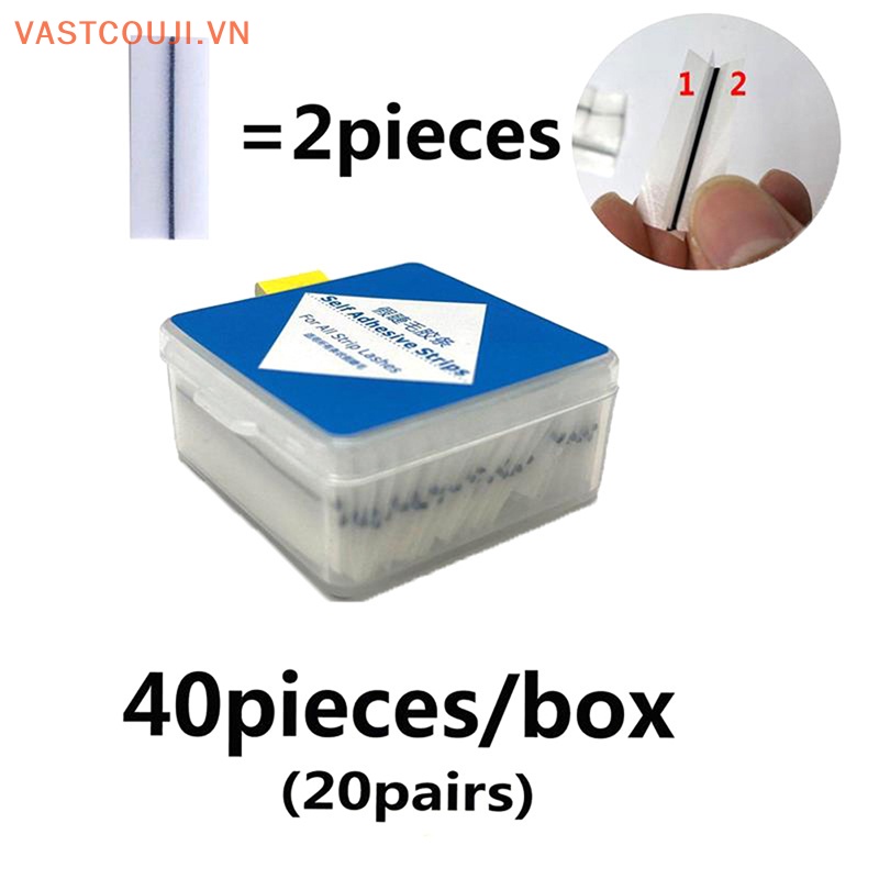 Hộp 40 Cuộn Băng Keo Dán Mi Giả Tự Dính Có Thể Tái Sử Dụng