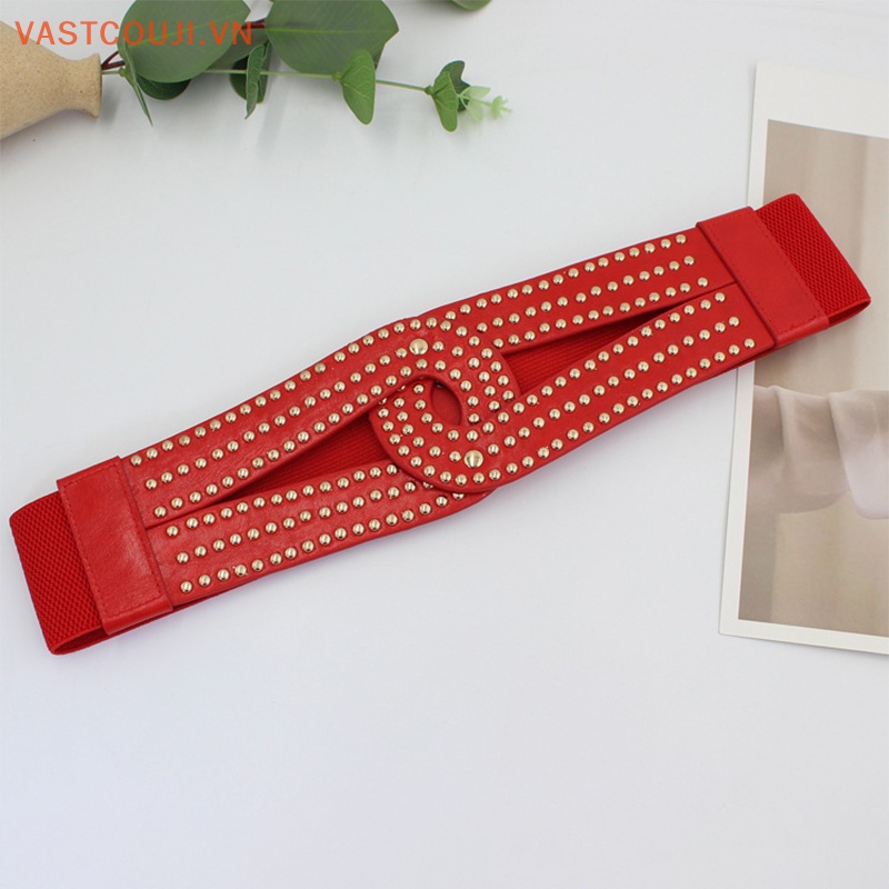 Thắt Lưng Co Giãn Phối Đinh Tán Thời Trang Chất Lượng Cao 2023