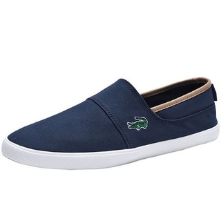 Giày vải cá sấu katile mùa xuân mùa hè 2024 flat giày nam nữ slip-on nam thấp-top vải trắng giày lười