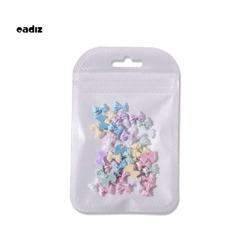 1 Túi Phụ Kiện Trang Trí Móng Tay Hình Nơ Trái Tim Xinh Xắn