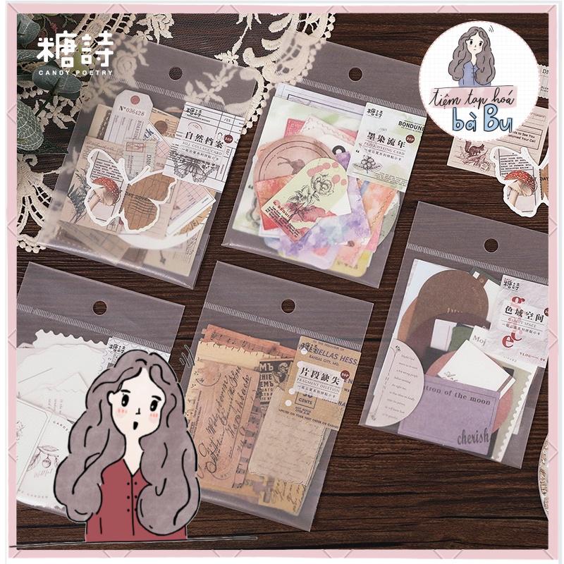 Set 30 pcs trang trí kiểu cổ điển DIY