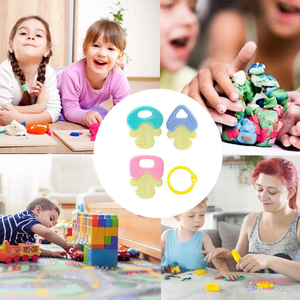 [Sẵn sàng] 4 Miếng Sơ Sinh Đồ Chơi Cho Trẻ Đầu Học Mới Ra Cổ Tay Lục Lạc Nhạc [P/13]