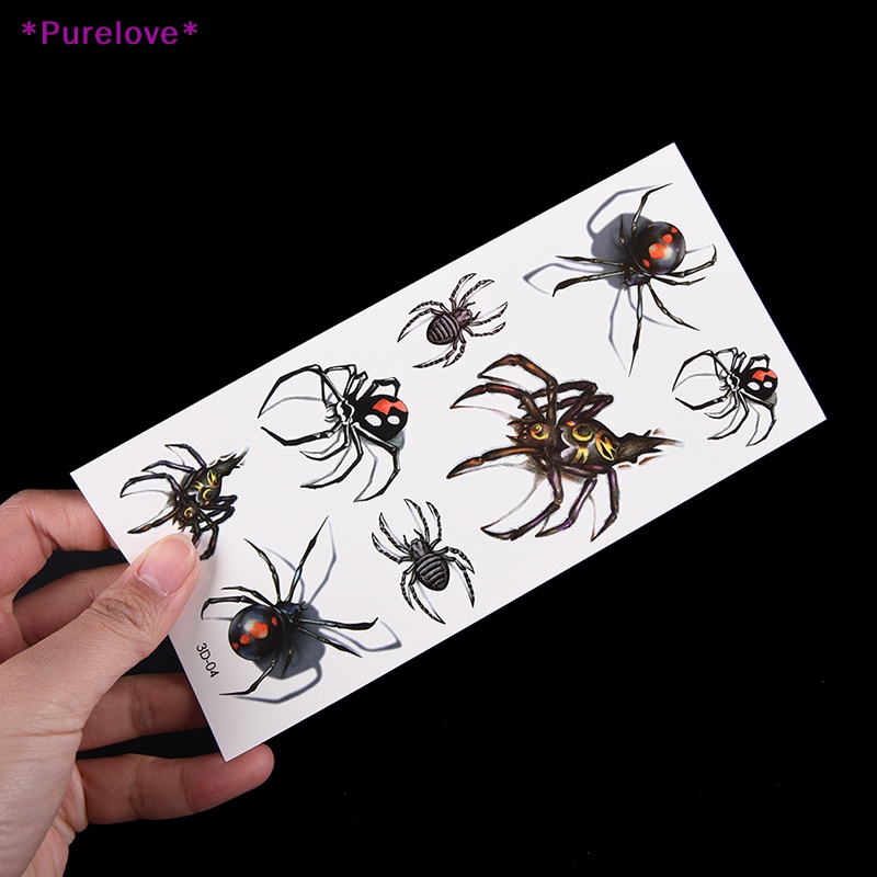Hình Xăm Dán Họa Tiết Côn Trùng 3d Cỡ Lớn Dùng Một Lần Mới