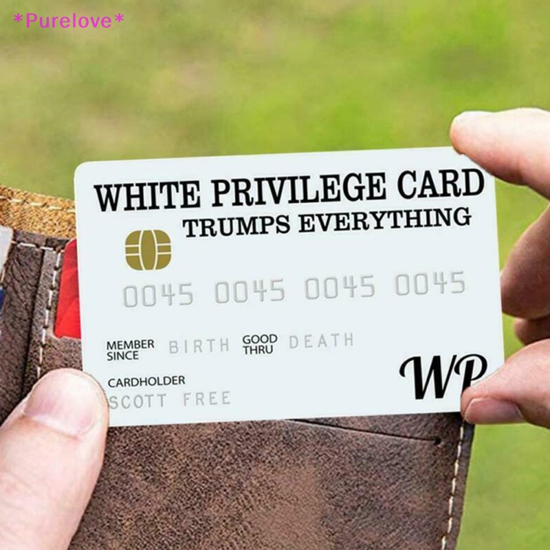 1 Bộ Sưu Tập Thẻ Tín Dụng Màu Trắng In Chữ Trumps Độc Đáo Mới