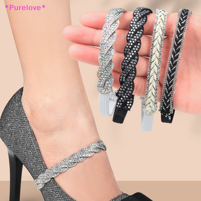 1 Cặp Dây Thắt Giày Cao Gót Co Giãn Chống Trượt Thời Trang Dành Cho Nữ Mới